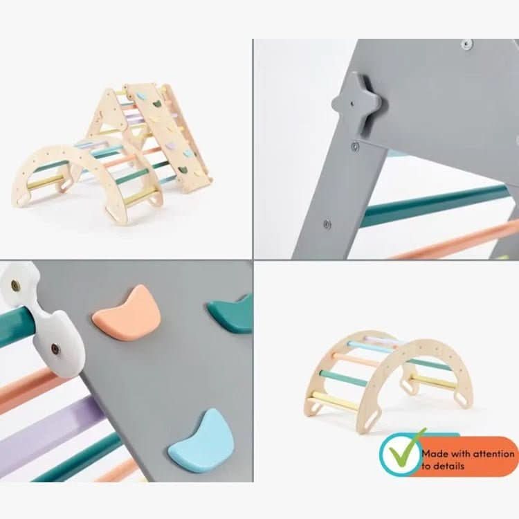 Pikler Ladder and Arch Package (3in1) - VARNISHED WOOD