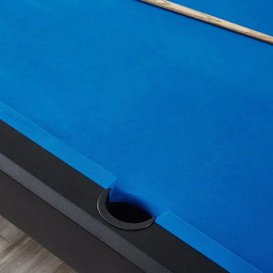 ActiveGo BreakShot 7ft High Speed Velvet Cloth Pool and Billiards Table with Ball Return, Solid Legs, and Pool Cues, Balls and Accessories Included