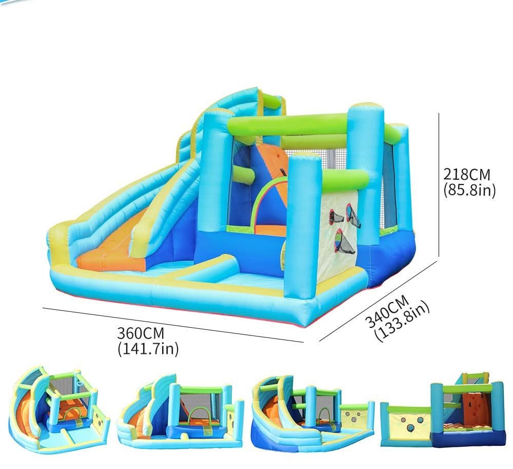 Blue Bouncy Castle Jumping Castle with Slide (73003)