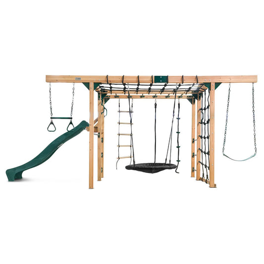 Lifespan Kids Orangutan Climbing Cube Jungle Gym Play Centre + Green Slide