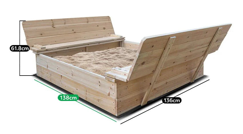 Lifespan Kids Strongbox XL Square Sandpit