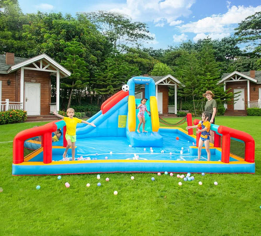Soccer Fun Inflatable with Pool / BallPit (73017)