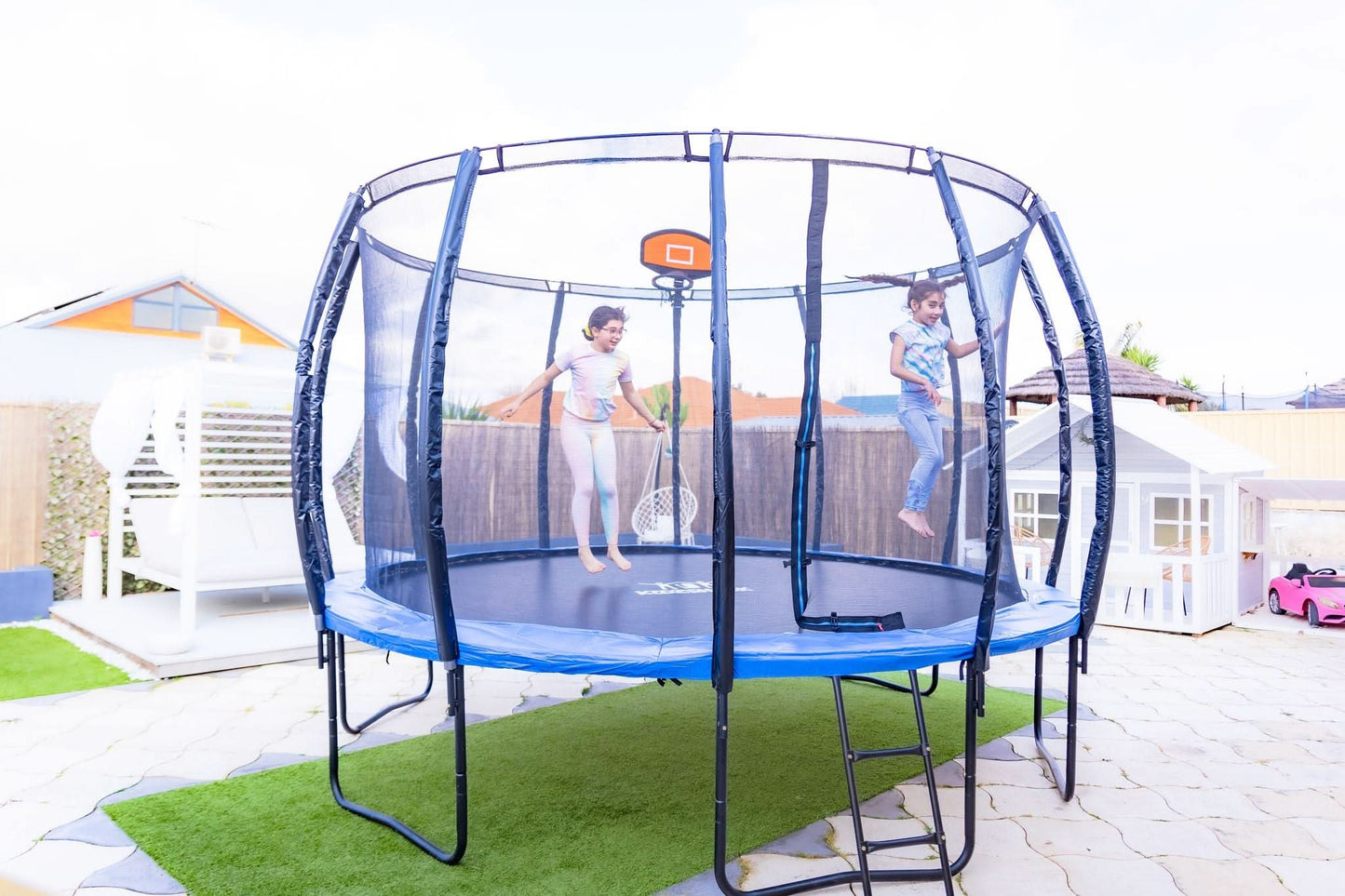 Kidzshack 12Ft Round Enclosed Trampoline