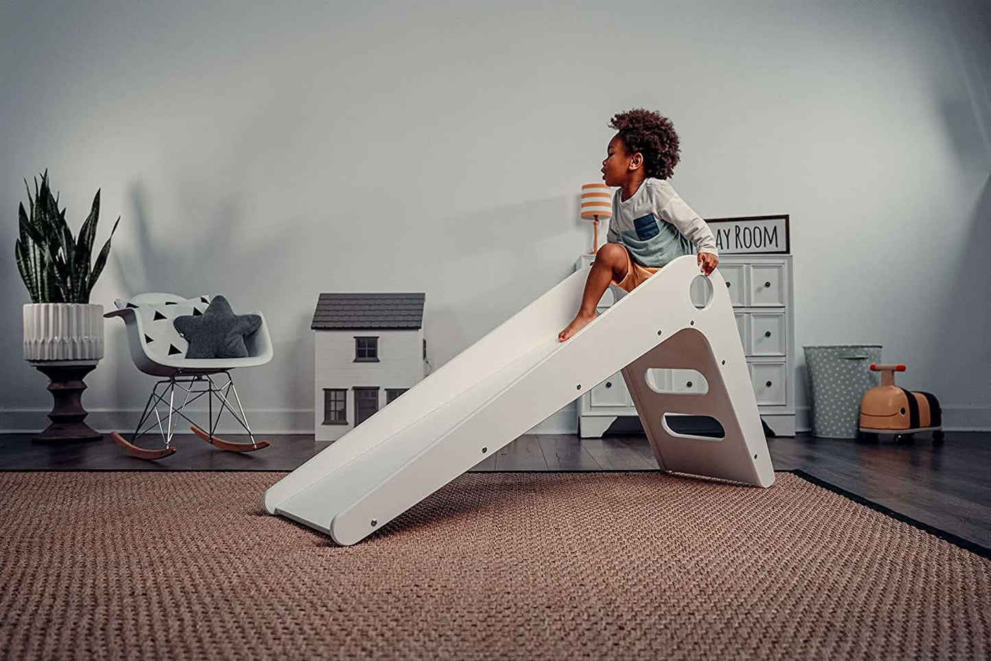 Wooden Kids Play Room Slide