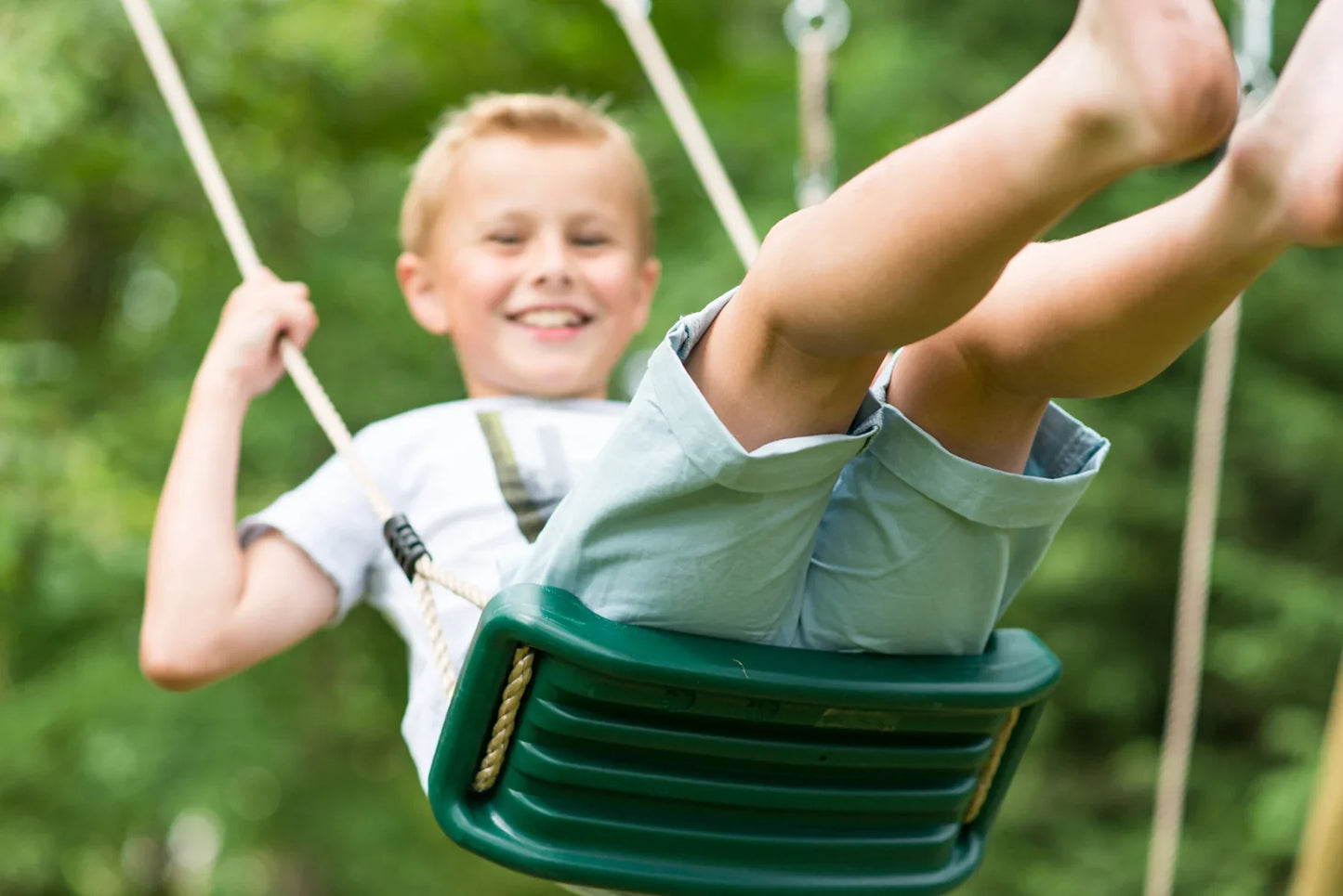 Plum® Wooden Double Swing Set