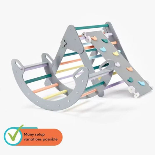 Pikler Ladder and Arch Package (3in1) - GREY