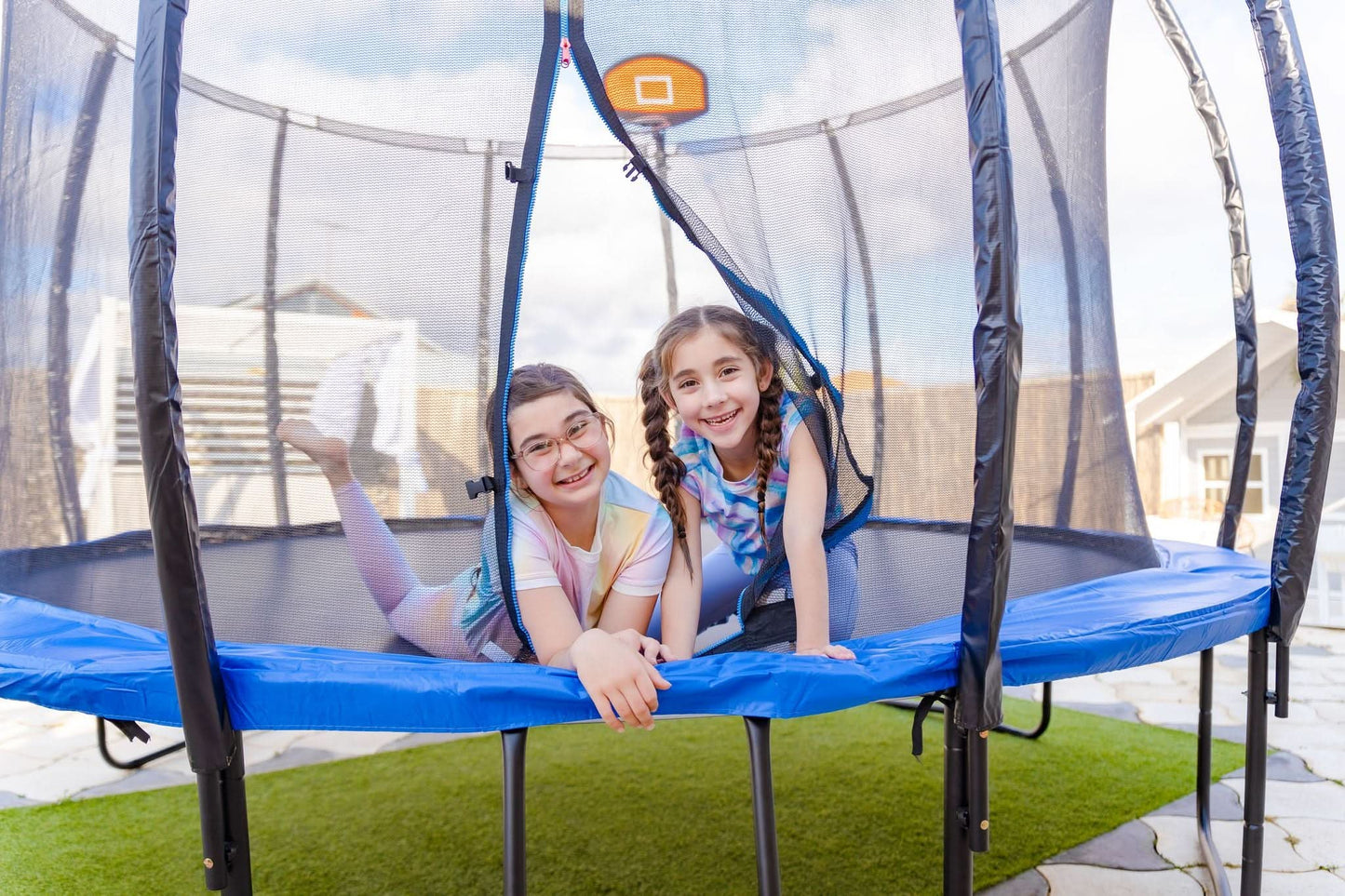 Kidzshack 12Ft Round Enclosed Trampoline