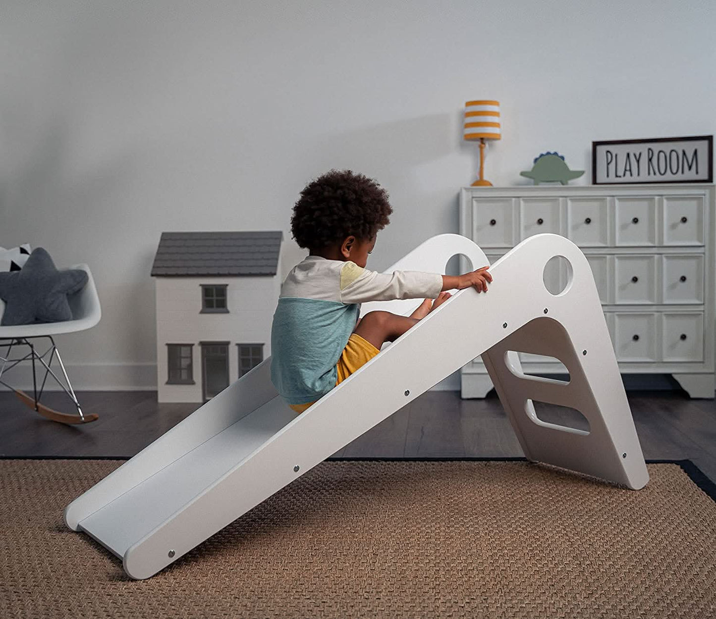 Wooden Kids Play Room Slide