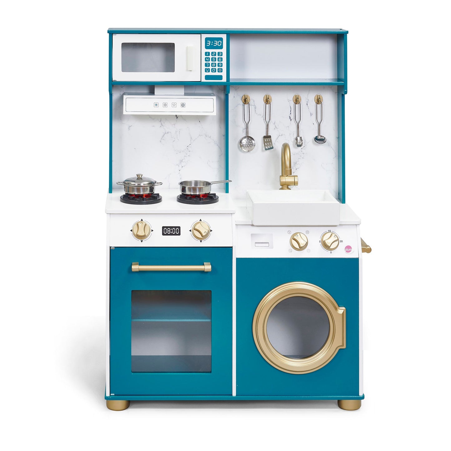 Bakehouse Traditional Wooden Kitchen with Fridge – Oxford Blue