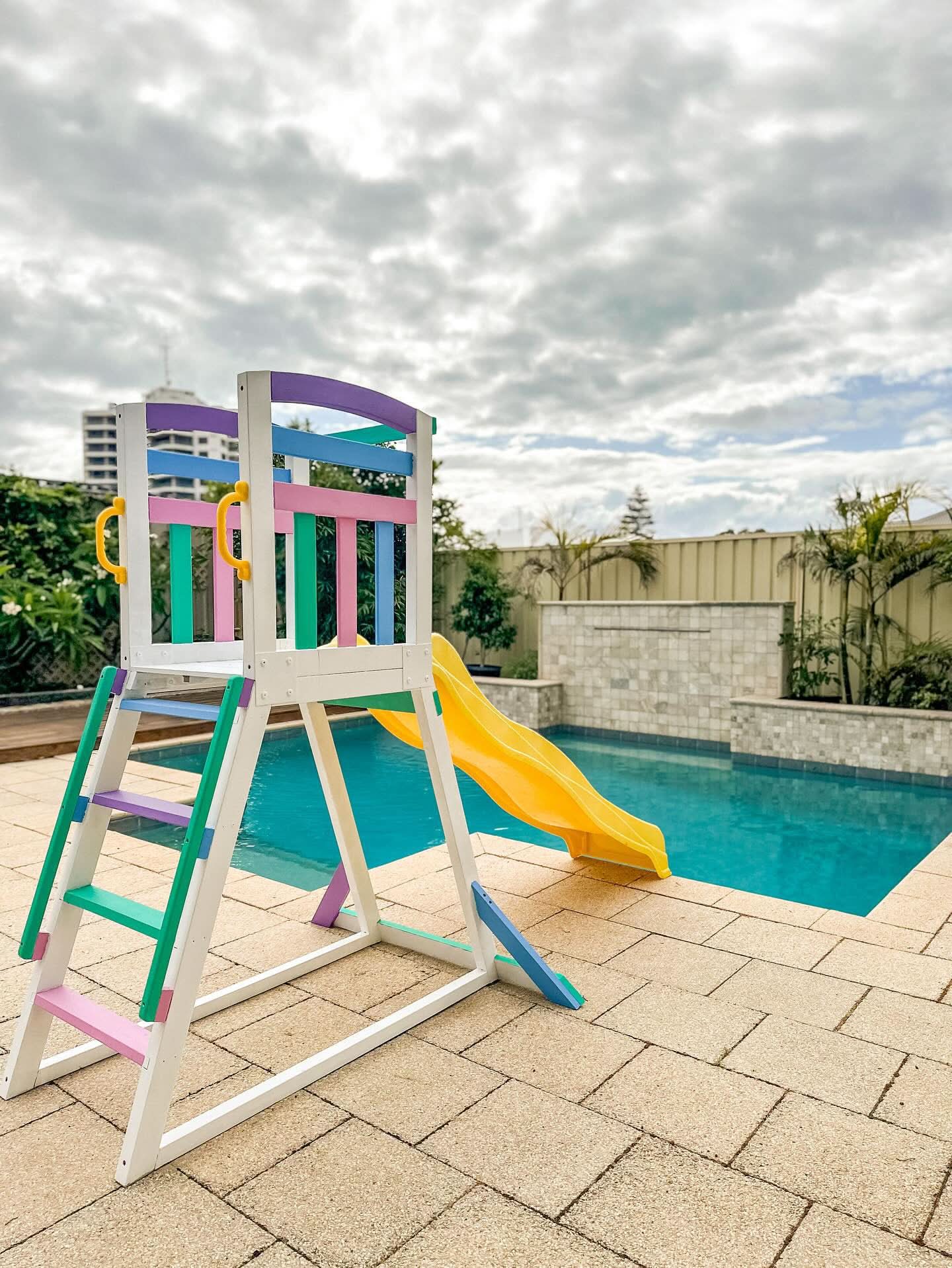 Pool House + Pool Slide Package