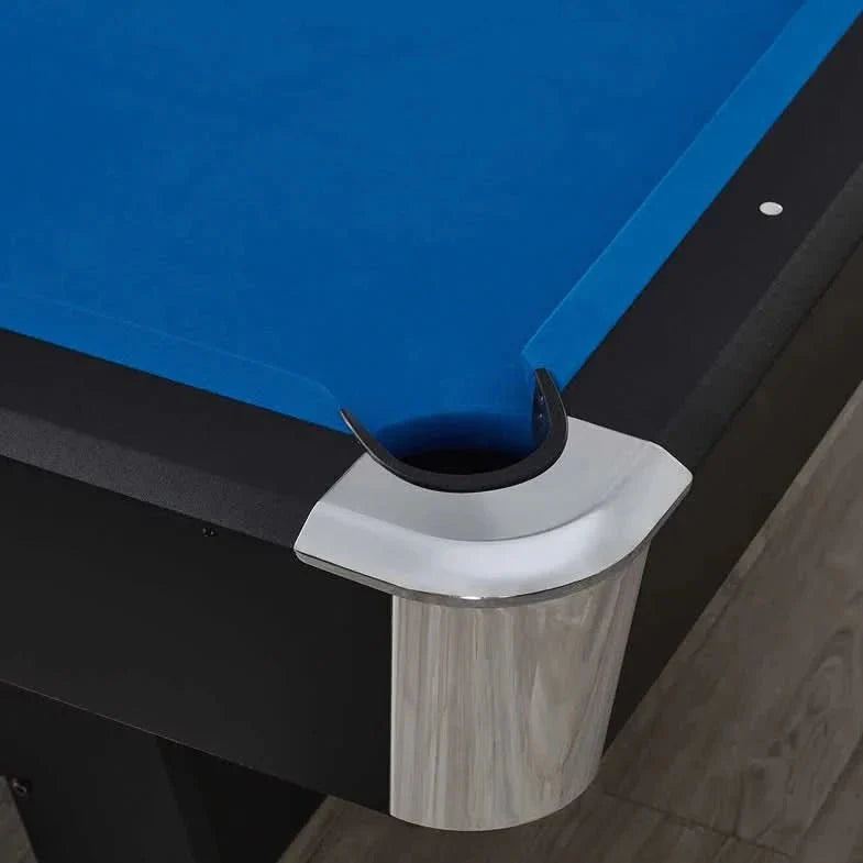 ActiveGo BreakShot 7ft High Speed Velvet Cloth Pool and Billiards Table with Ball Return, Solid Legs, 3-IN-1 Top for Table Tennis, full table Table Tennis and Pool  Pool Cues, Balls and Accessories Included