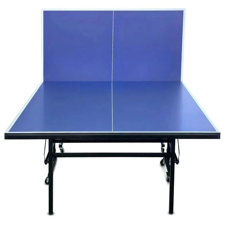 ActiveGo RallyStrike Steel Framed, Regulation Sized, Foldable Table Tennis Ping Pong Table with Roll Away Design, Bats, Net and Ball Included