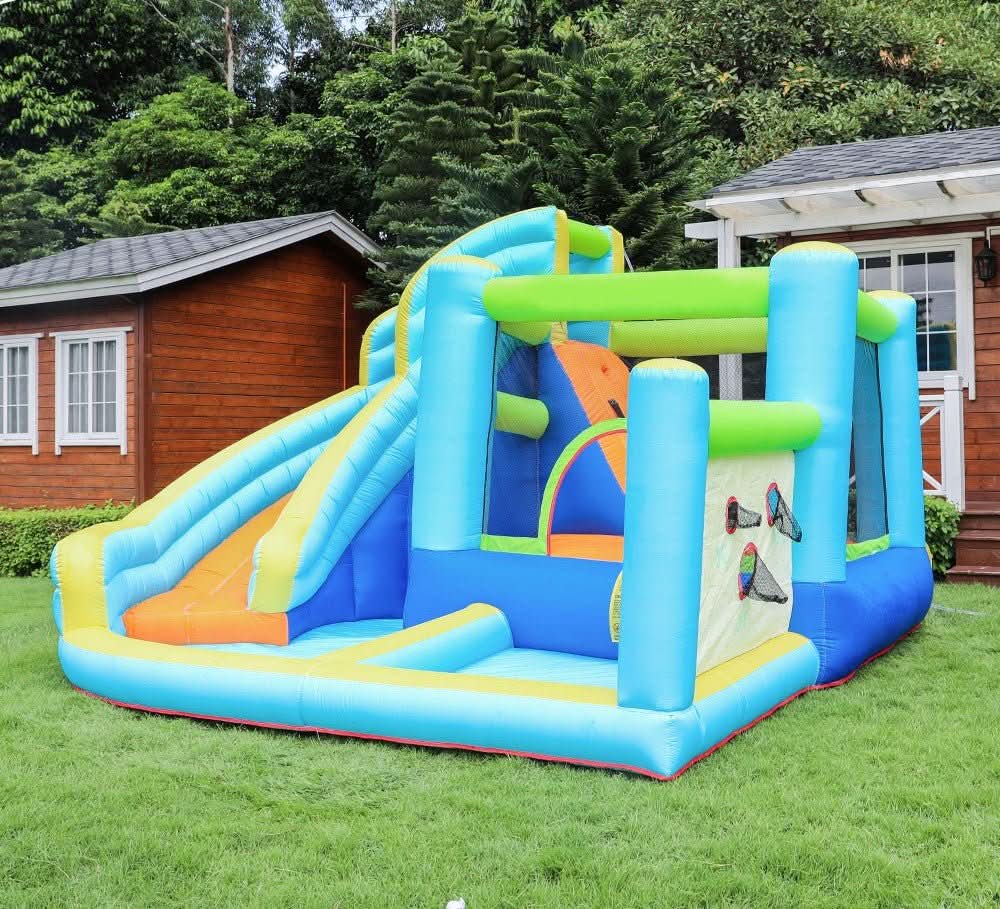 Blue Bouncy Castle Jumping Castle with Slide (73003)