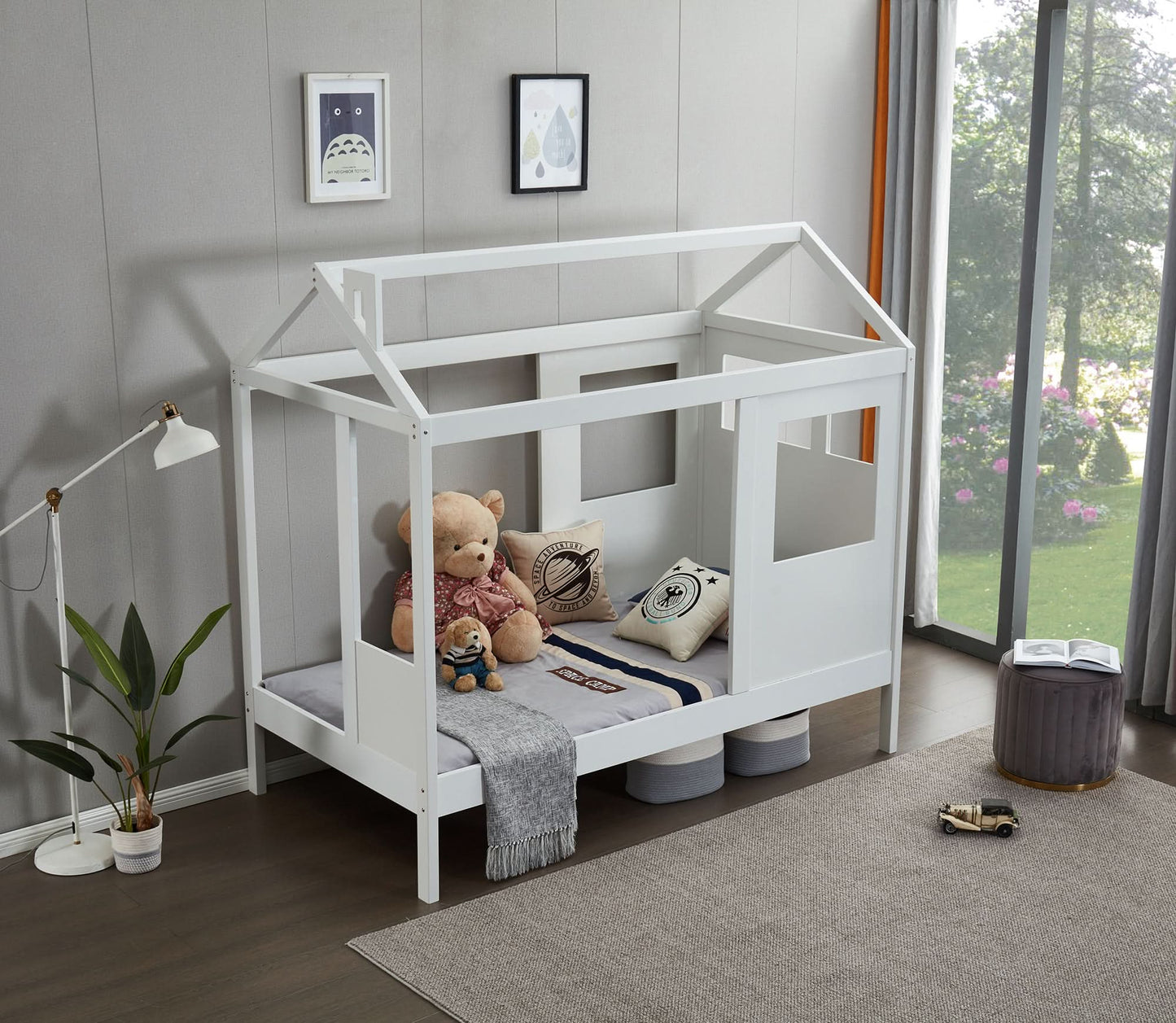 SLEEPY TIME KIDS House Bed - King Single WHITE