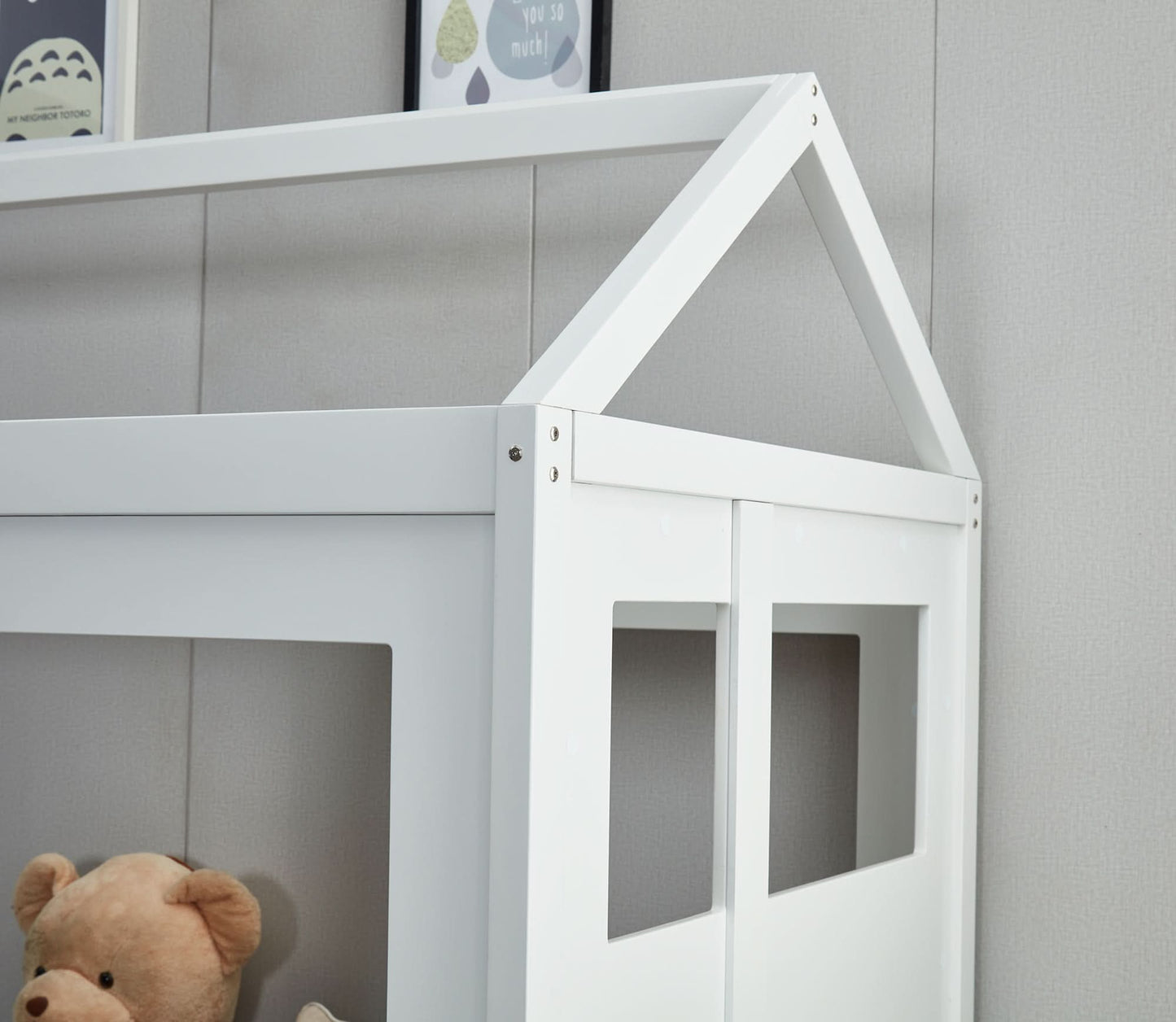 SLEEPY TIME KIDS House Bed - King Single WHITE