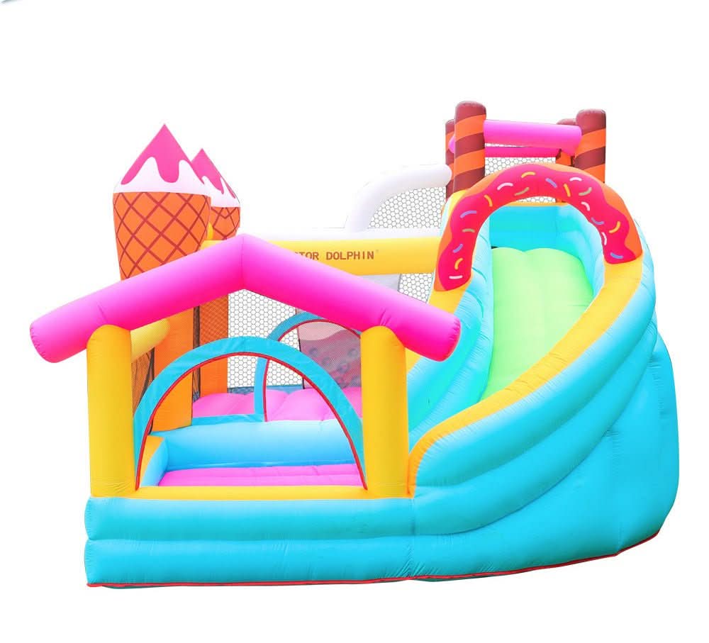 Candy Inflatable Bouncy Castle with Slide and Ball Pit (72043)