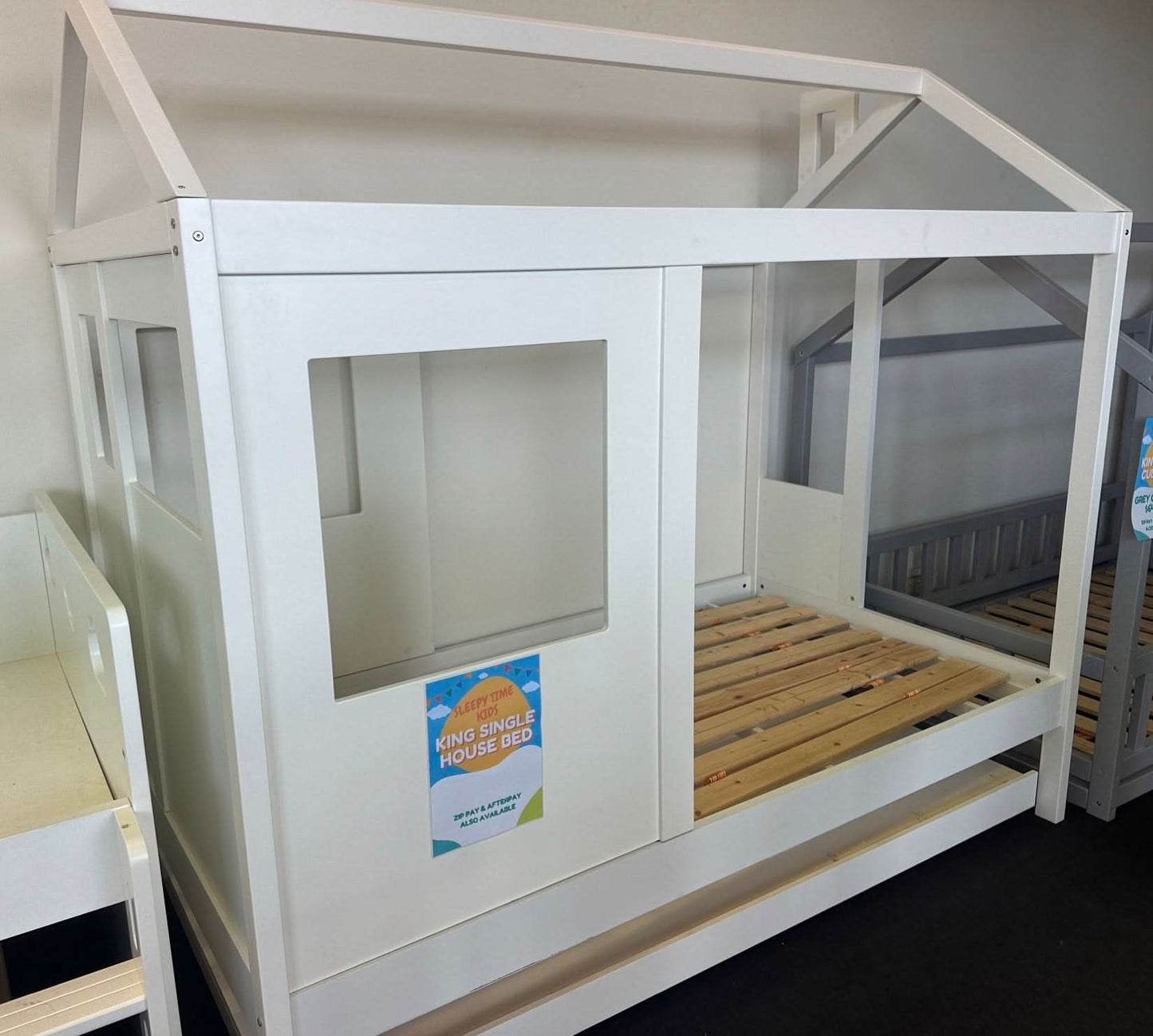 SLEEPY TIME KIDS House Bed with Trundle -  King Single