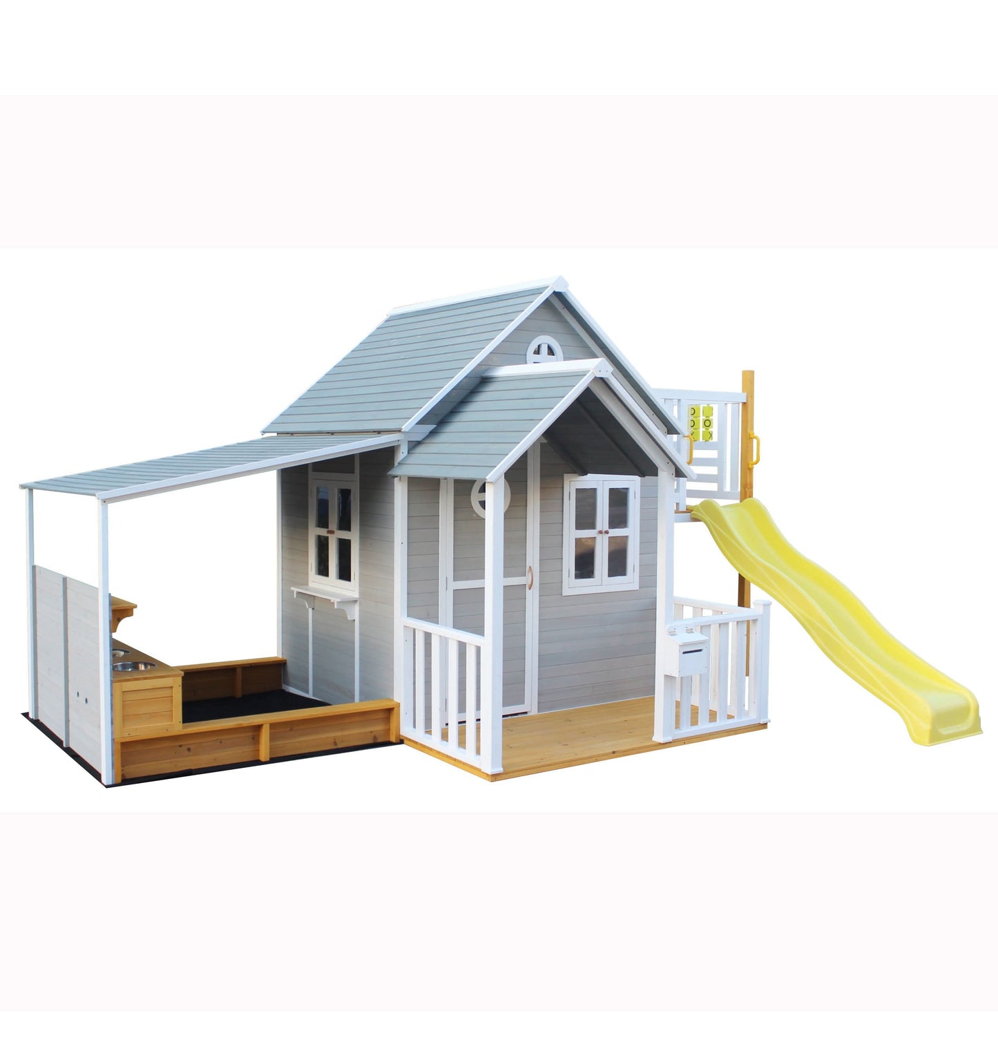 Jolly Shack Cubby House with Mud Kitchen & Swing Set