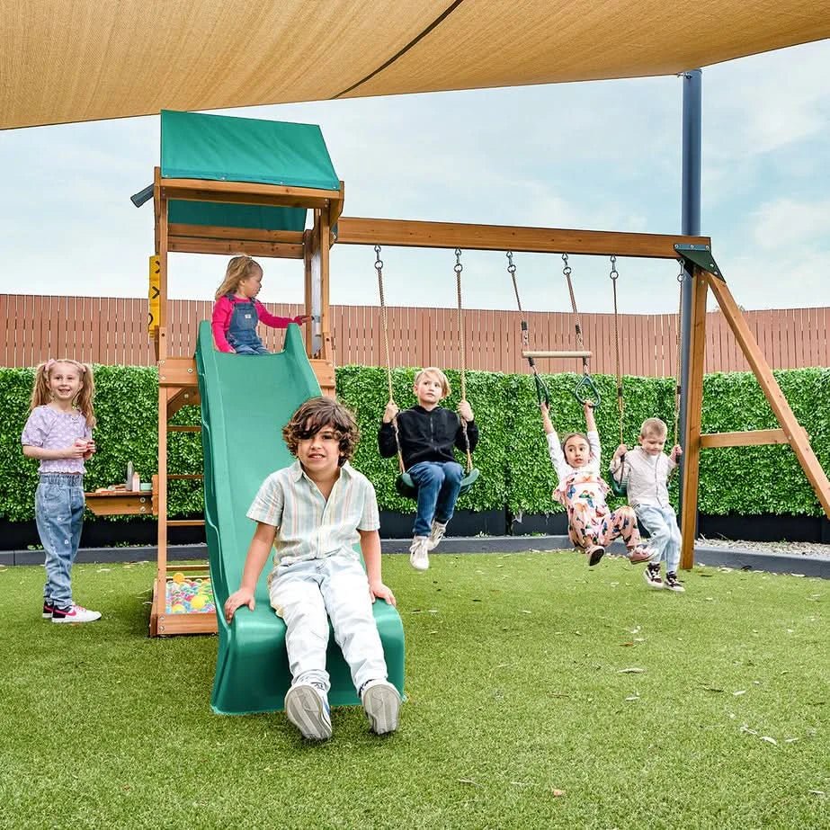 Lifespan Kids Birmingham Play Centre Set with 2.2m Green Slide