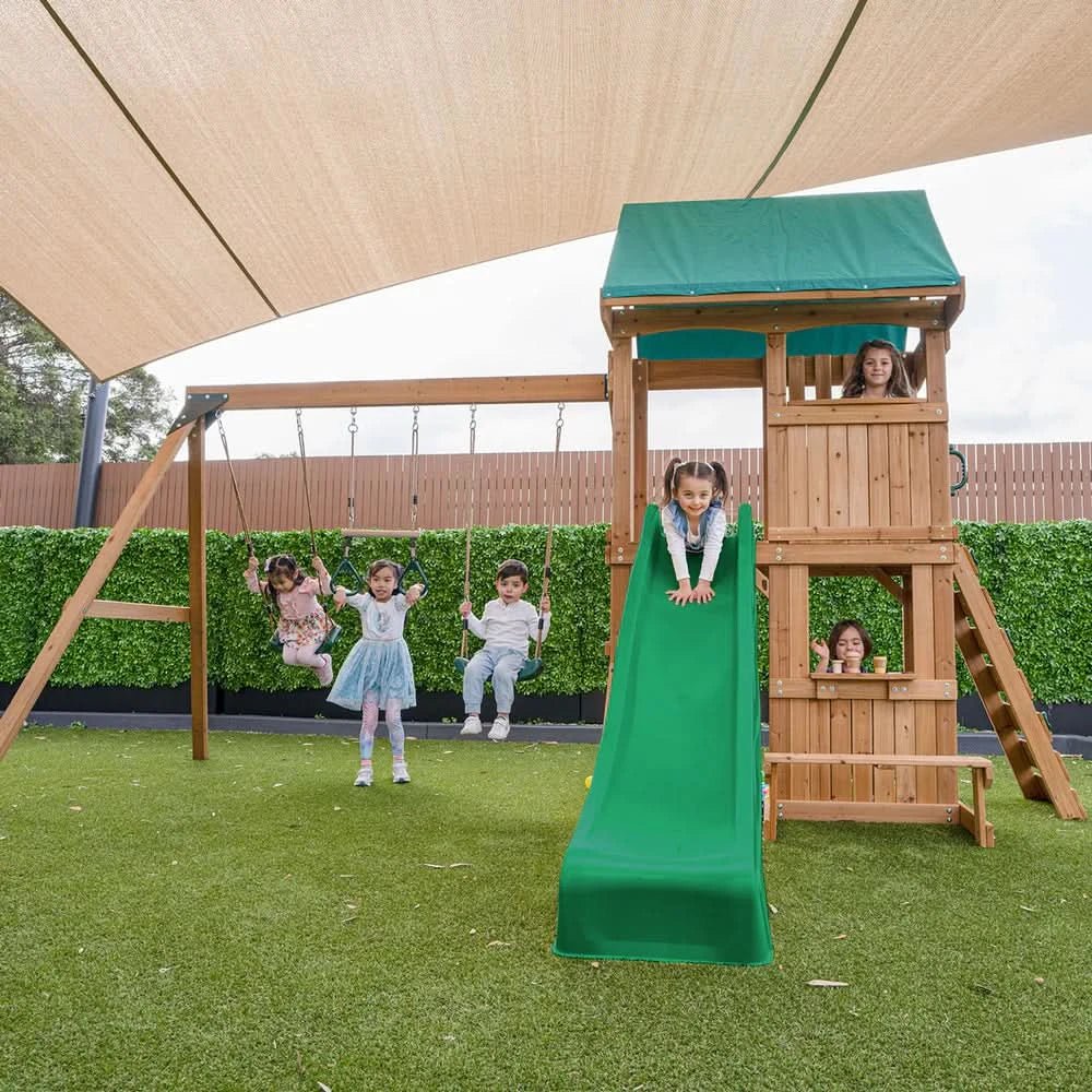 Lifespan Kids Carindale Play Centre Set with 2.2m Green Slide