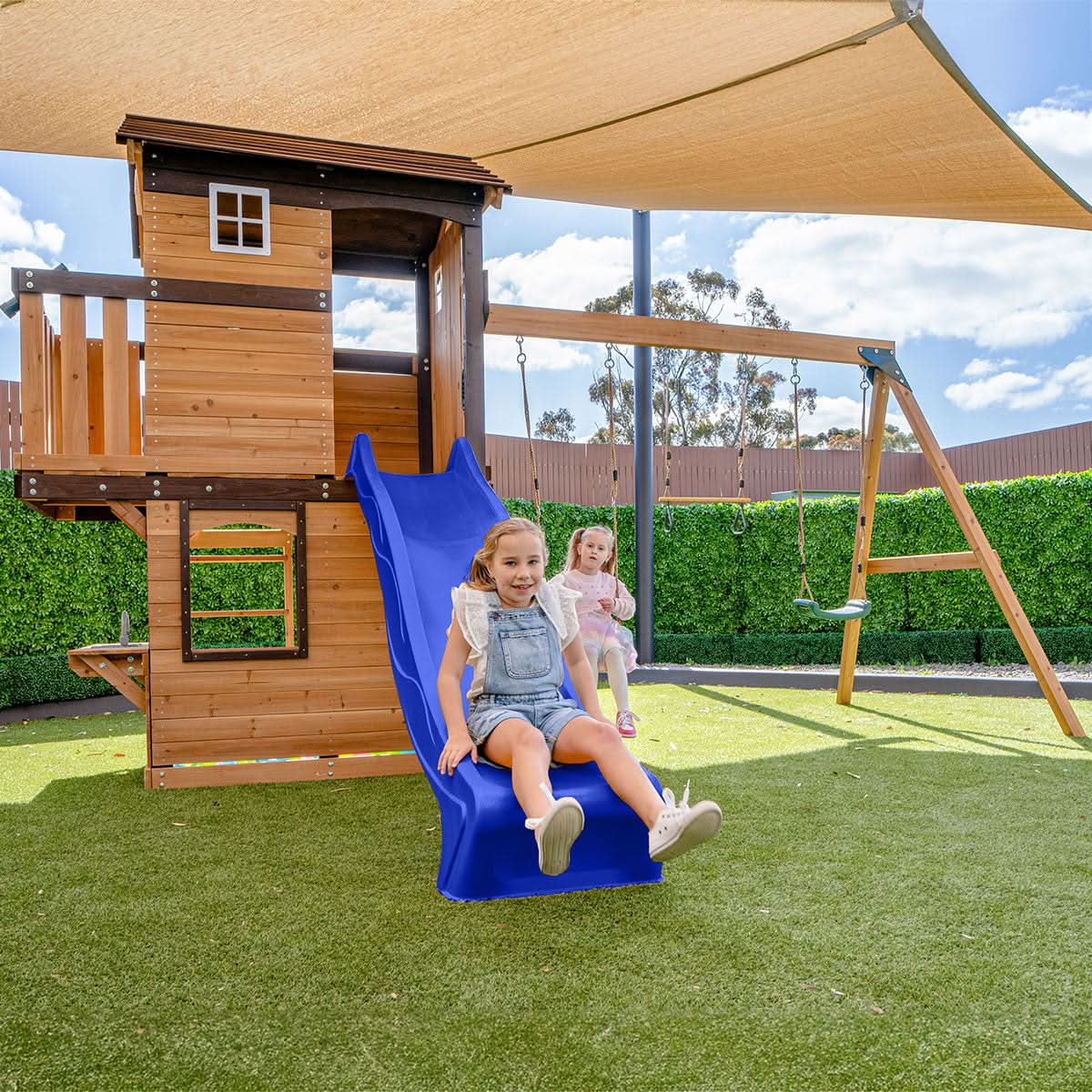 Lifespan Kids Darlington Play Centre Set with 2.2m Blue Slide