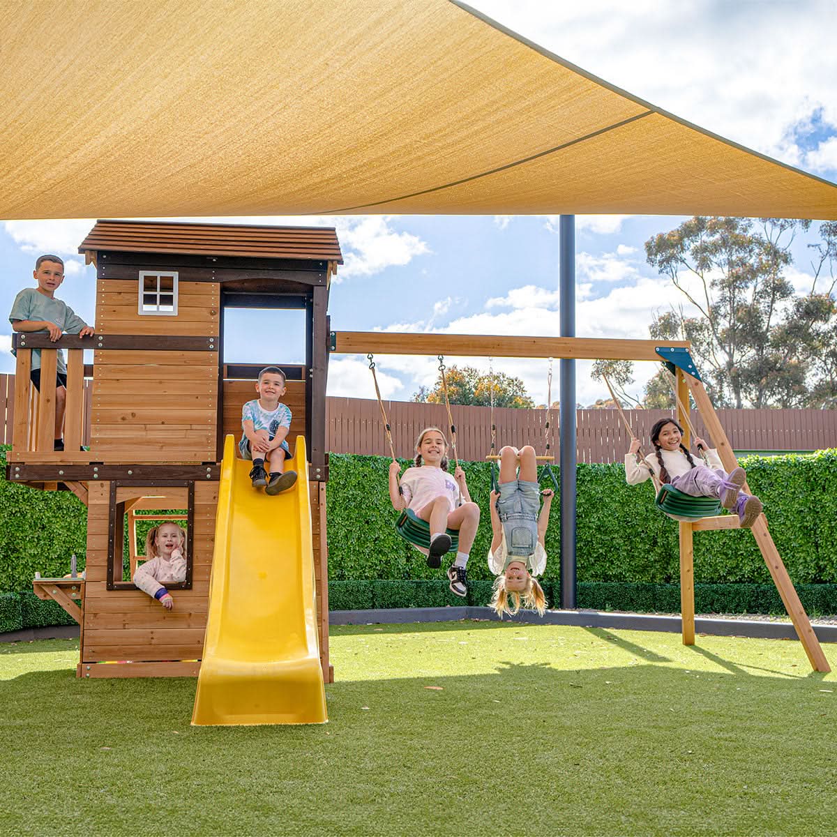 Lifespan Kids Darlington Play Centre Set with 2.2m Yellow Slide