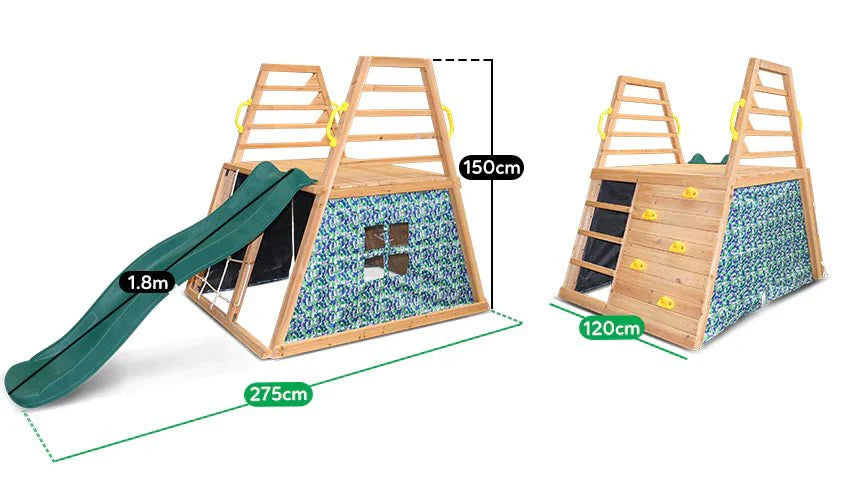 Lifespan Kids Cooper Climbing Frame with 1.8m Green Slide