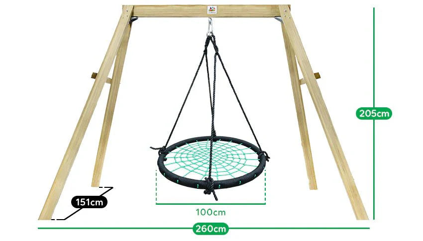 Lifespan Kids Oakley Swing Set with 1m Spidey Web Swing