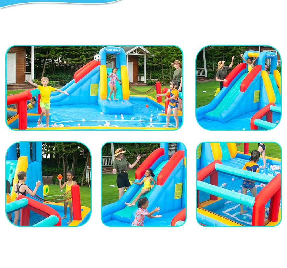 Soccer Fun Inflatable with Pool / BallPit (73017)