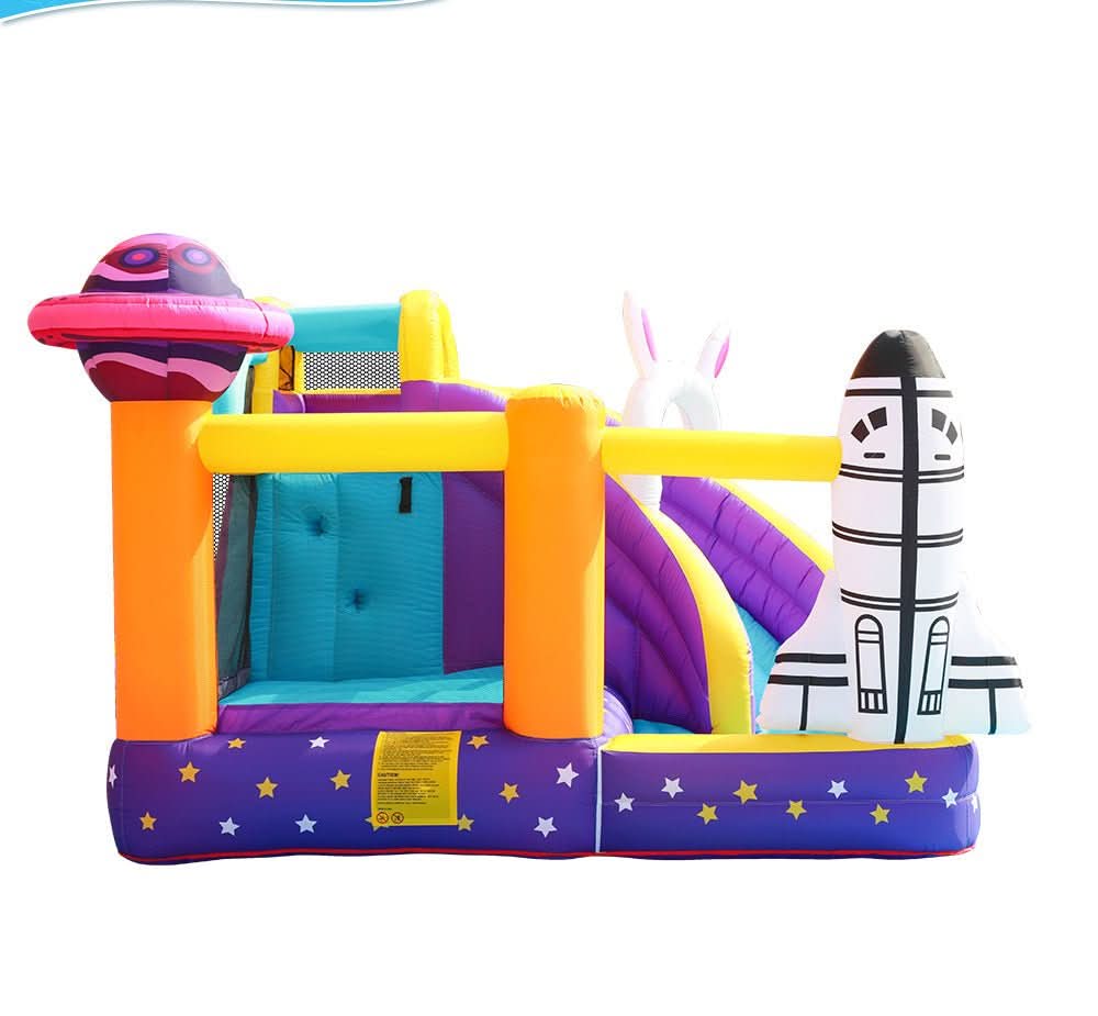 Space Inflatable Bouncy Castle with Slide and Pool / Ball Pit (72039)