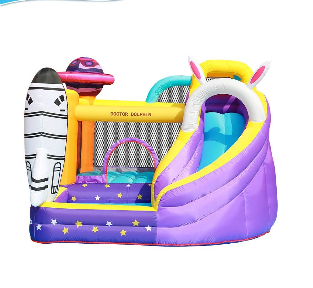 Space Inflatable Bouncy Castle with Slide and Pool / Ball Pit (72039)