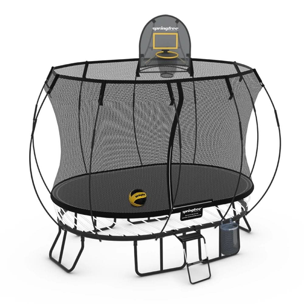 Springfree Compact Oval Trampoline - Sports Bundle