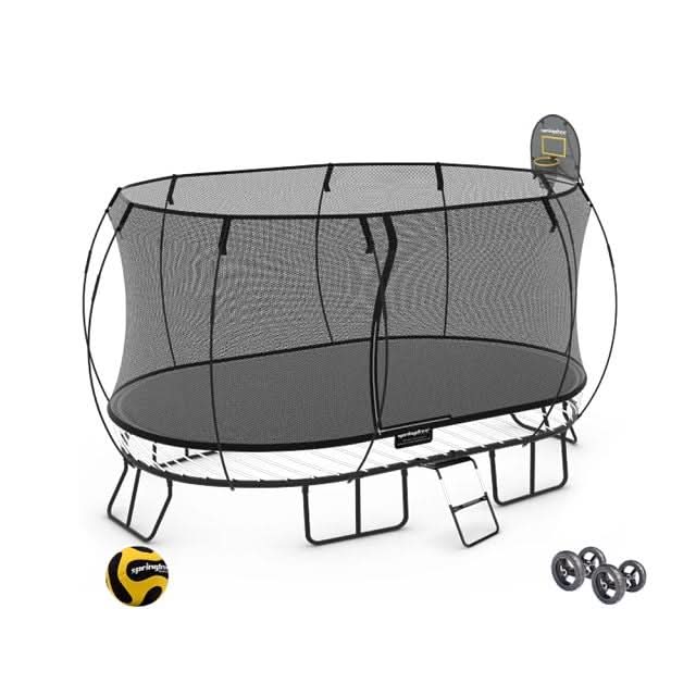 Jumbo Oval Trampoline - Moving Bundle