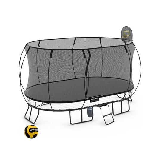 Jumbo Oval Trampoline - Sports Bundle