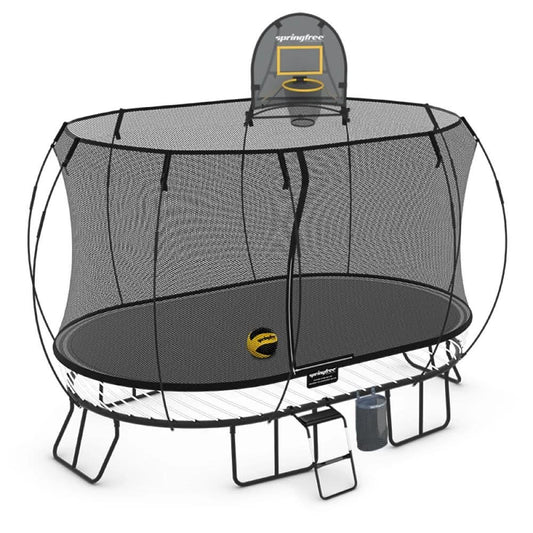 Springfree Large Oval Trampoline - Sports Bundle