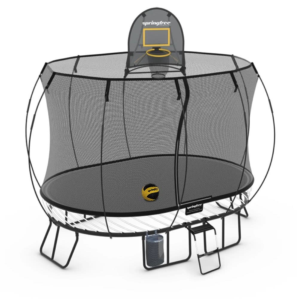 Springfree Medium Oval Trampoline - Sports Bundle