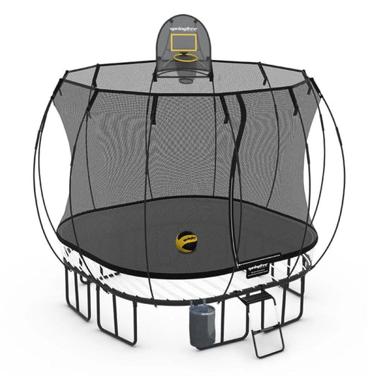 Springfree Medium Square Trampoline - Sports Bundle